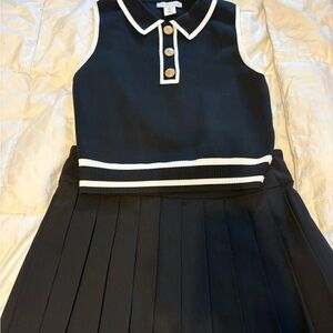 Sincerely Jules Black Top with White Accents